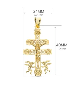 Cruz Caravaca Filigrana Oro 18K 40 Mm<Alda Joyeros Cheap