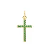 Cruz Circonitas Verdes 18 Ktes<Alda Joyeros Clearance