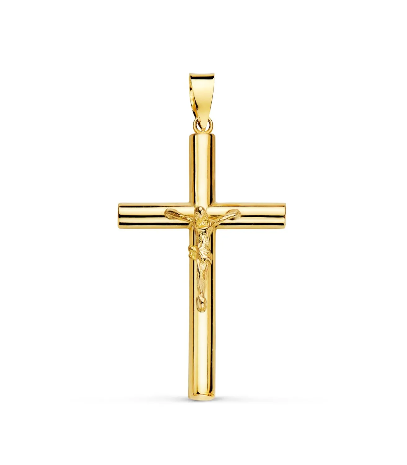 Cruz Con Cristo De Oro Amarillo 18 K 32 Mm<Alda Joyeros Outlet