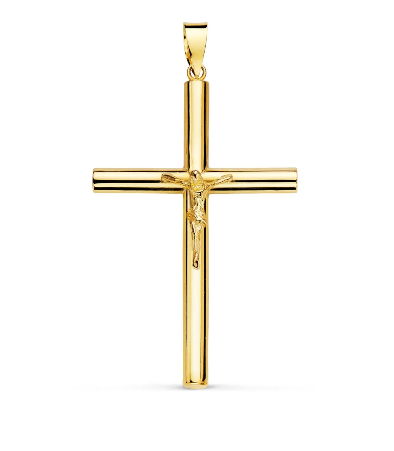 Cruz Con Cristo De Oro Amarillo 18 K 38 Mm<Alda Joyeros Cheap