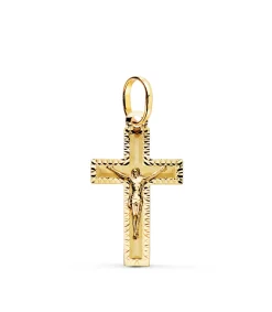 Cruz Con Cristo Oro 18K 23Mm Tallada<Alda Joyeros Sale