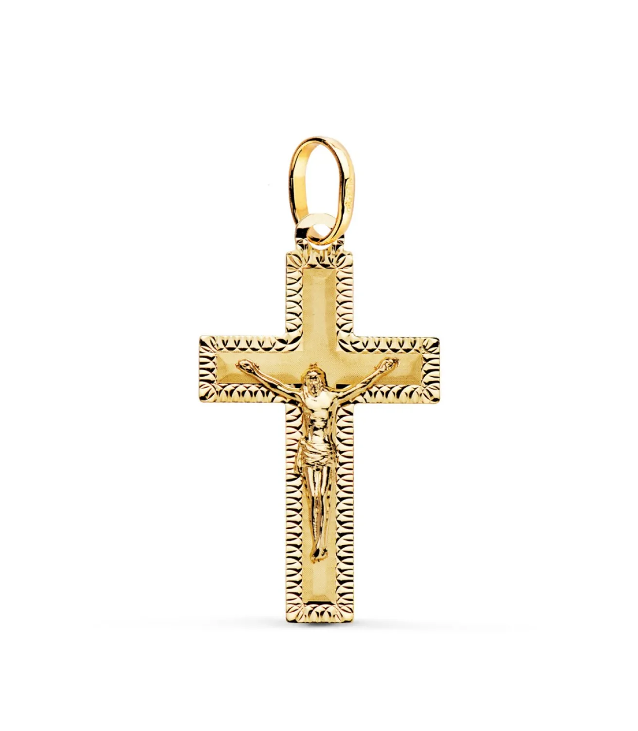 Cruz Con Cristo Oro 18K 27Mm Tallada<Alda Joyeros Hot