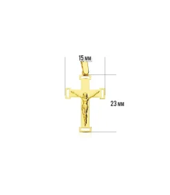 Cruz Cristo Calada 18 Ktes<Alda Joyeros Online