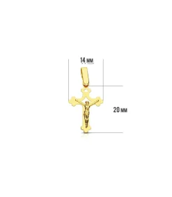 Cruz Cristo Calada 18 Ktes<Alda Joyeros Fashion