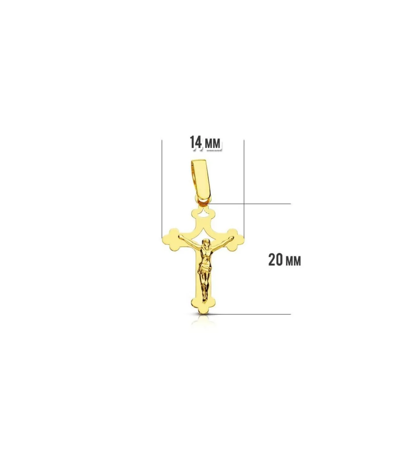 Cruz Cristo Calada 18 Ktes<Alda Joyeros Fashion