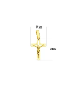 Cruz Cristo Calada 18 Ktes<Alda Joyeros Cheap