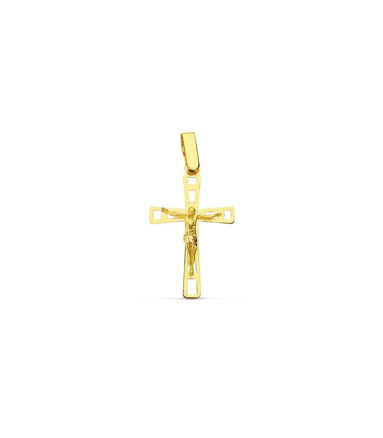 Cruz Cristo Calada 18 Ktes<Alda Joyeros Flash Sale
