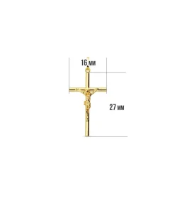 Cruz Cristo Hueca 18 Ktes 27Mm<Alda Joyeros Best