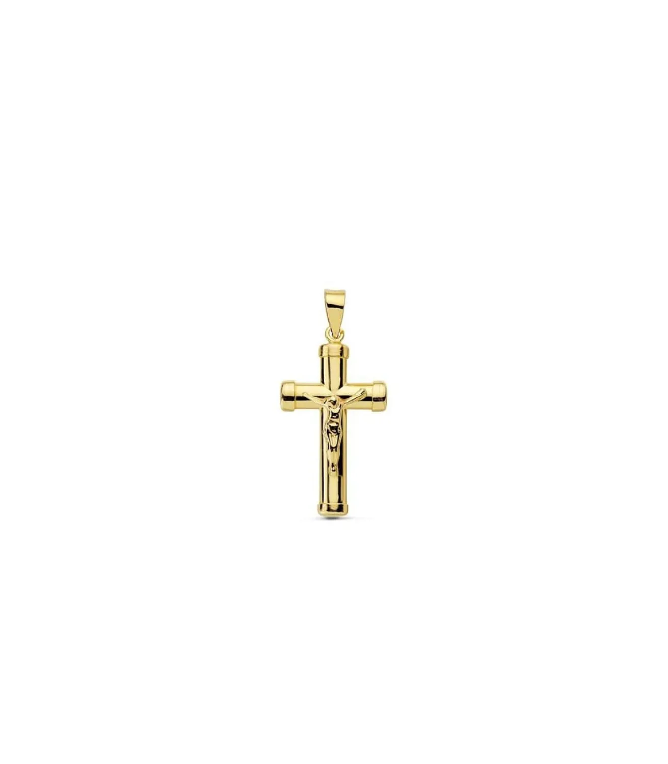 Cruz Cristo Lisa 18 Ktes 22Mm<Alda Joyeros Discount