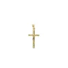 Cruz Cristo Lisa 18 Ktes 21Mm<Alda Joyeros New