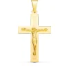 Cruz Cristo Oro 18 K Rectangular Plana<Alda Joyeros Outlet