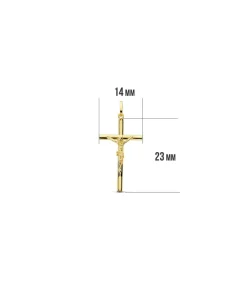 Cruz Cristo Oval 18 Ktes 23Mm<Alda Joyeros Best
