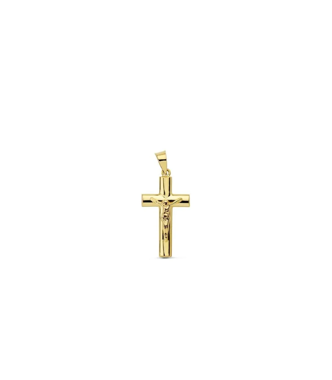 Cruz Cristo Oval Hueco 18 Ktes 21Mm<Alda Joyeros Online