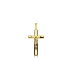 Cruz Cristo Palo Oval 18 Ktes 29 Mm<Alda Joyeros New