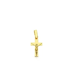 Cruz Cristo Plana 18 Ktes 18 Mm<Alda Joyeros Fashion