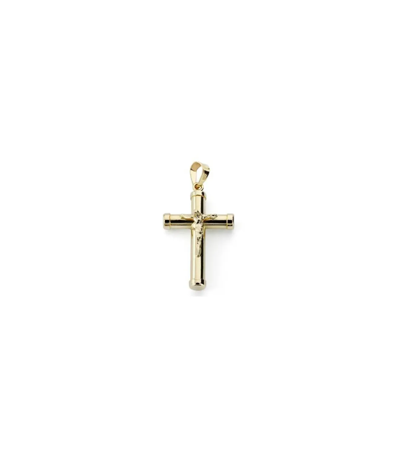 Cruz Cristo Redonda 18 Ktes<Alda Joyeros Best Sale