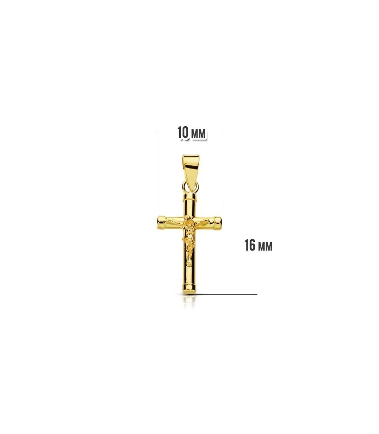 Cruz Cristo Redonda 18 Ktes<Alda Joyeros Cheap