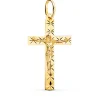 Cruz Cristo Tallada 18 Ktes 34Mm<Alda Joyeros Outlet