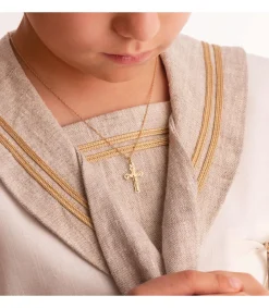 Cruz Cristo Tallada 18 Ktes<Alda Joyeros Outlet