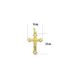 Cruz Cristo Tallada 18 Ktes<Alda Joyeros Outlet