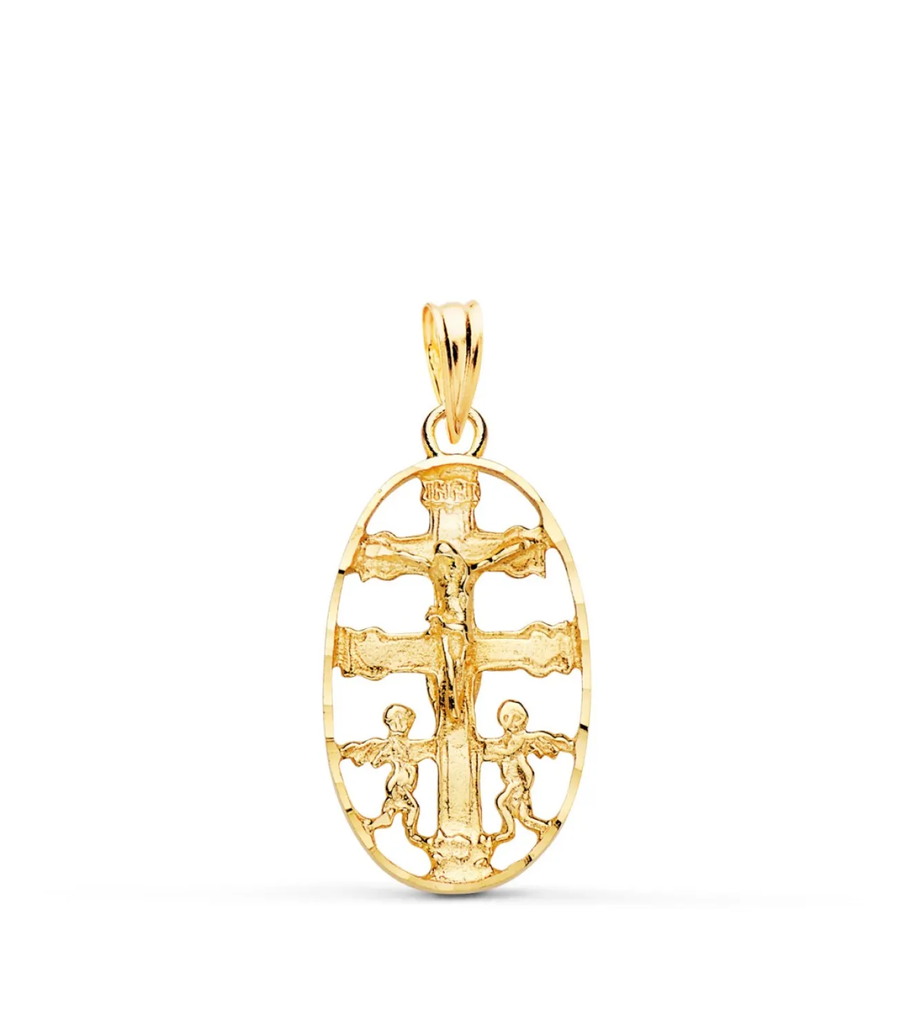 Cruz De Caravaca Oro 18K Cerco Oval 25Mm<Alda Joyeros Outlet