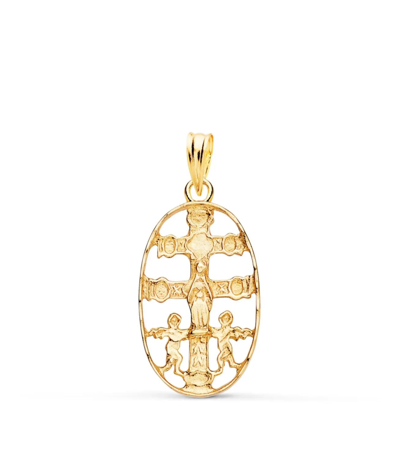 Cruz De Caravaca Oro 18K Cerco Oval 25Mm<Alda Joyeros Outlet