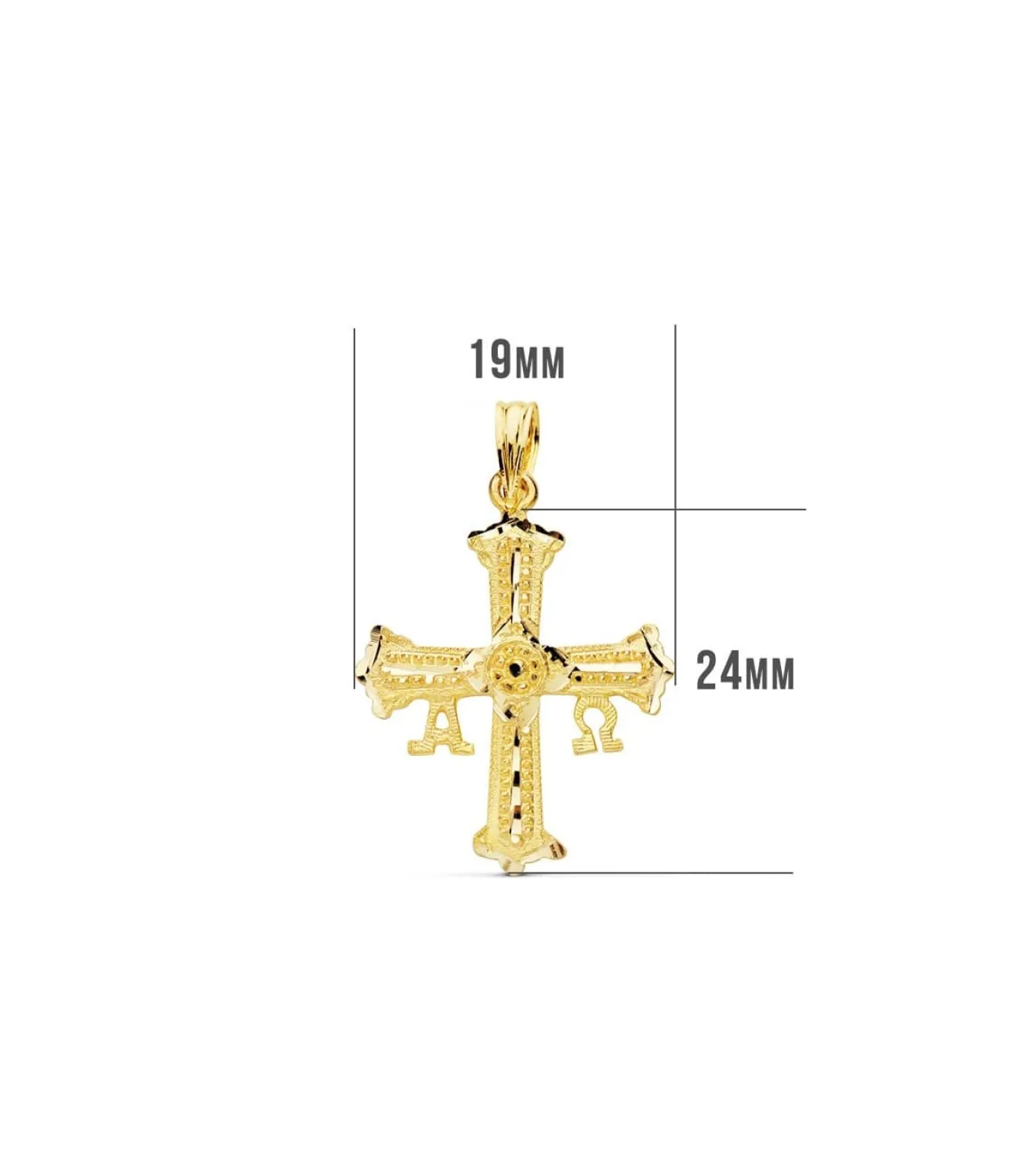 Cruz De Covadonga Pequena Oro Amarillo 18K 24Mm<Alda Joyeros Best Sale