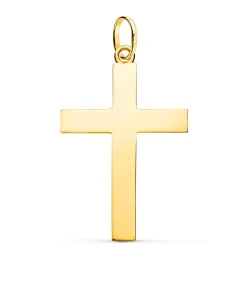 Cruz De Oro 18K 38Mm Rectangular Brillo<Alda Joyeros Discount