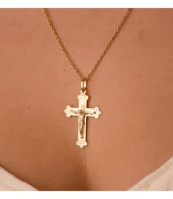 Cruz Diamantada Oro 18 K Cristo 35 Mm<Alda Joyeros Cheap
