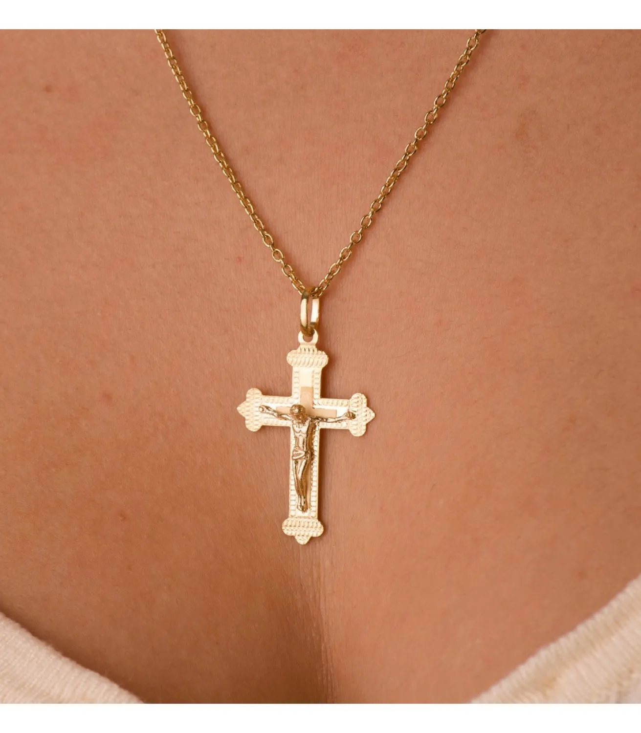 Cruz Diamantada Oro 18 K Cristo 35 Mm<Alda Joyeros Cheap