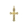 Cruz Irregular Cristo De Oro Amarillo 18K 23 Mm Laser<Alda Joyeros Outlet
