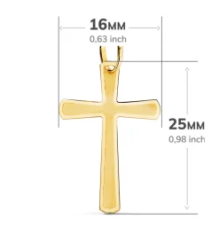 Cruz Plana Redondeada Oro 18K 25 Mm<Alda Joyeros Hot