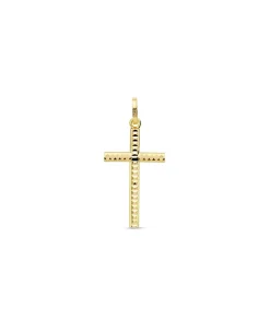 Cruz Plana Talla Oro Amarillo 18 K 22Mm<Alda Joyeros Store