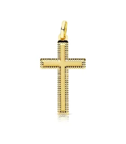 Cruz Tallada 18 K 25 Mm<Alda Joyeros Cheap
