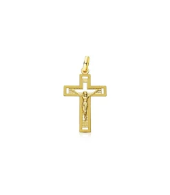 Cruz Tallada De Cristo 18 Ktes 25Mm<Alda Joyeros Outlet