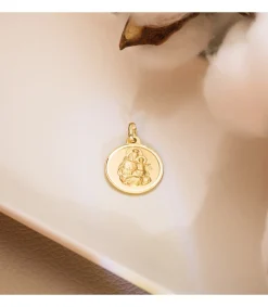 Escapulario Oro 18K Bisel V. Carmen Y C. Jesus 18Mm<Alda Joyeros New