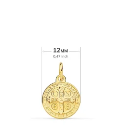 Escapulario San Benito Oro Amarillo 18K 12Mm<Alda Joyeros Outlet