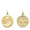 Escapulario San Benito Oro Amarillo 18K 18Mm Brillo<Alda Joyeros Online