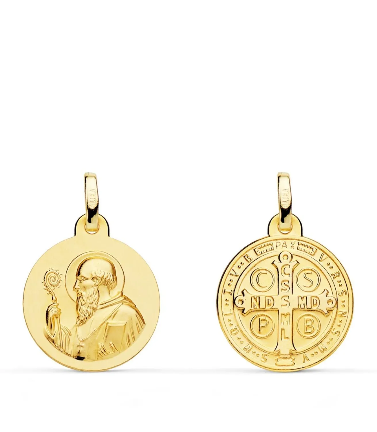 Escapulario San Benito Oro Amarillo 18K 16Mm<Alda Joyeros Cheap