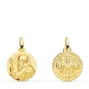 Escapulario San Benito Oro Amarillo 18K 14Mm<Alda Joyeros Best