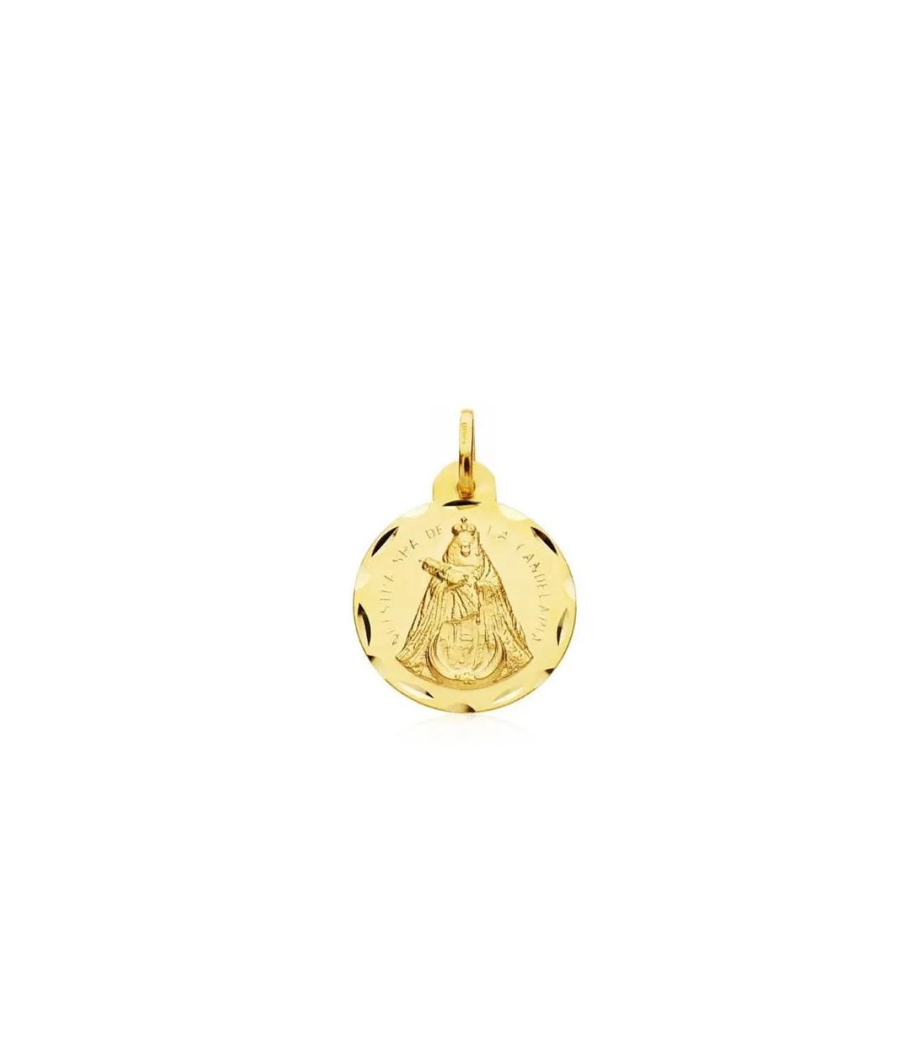 Escapulario V. Candelaria Y Corazon De Jesus Oro 18K 18 Mm<Alda Joyeros Flash Sale