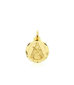 Escapulario V. Candelaria Y Cristo De La Laguna Oro 18K 18 Mm<Alda Joyeros Sale