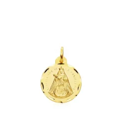 Escapulario V. Candelaria Y Cristo De La Laguna Oro 18K 20 Mm<Alda Joyeros Outlet