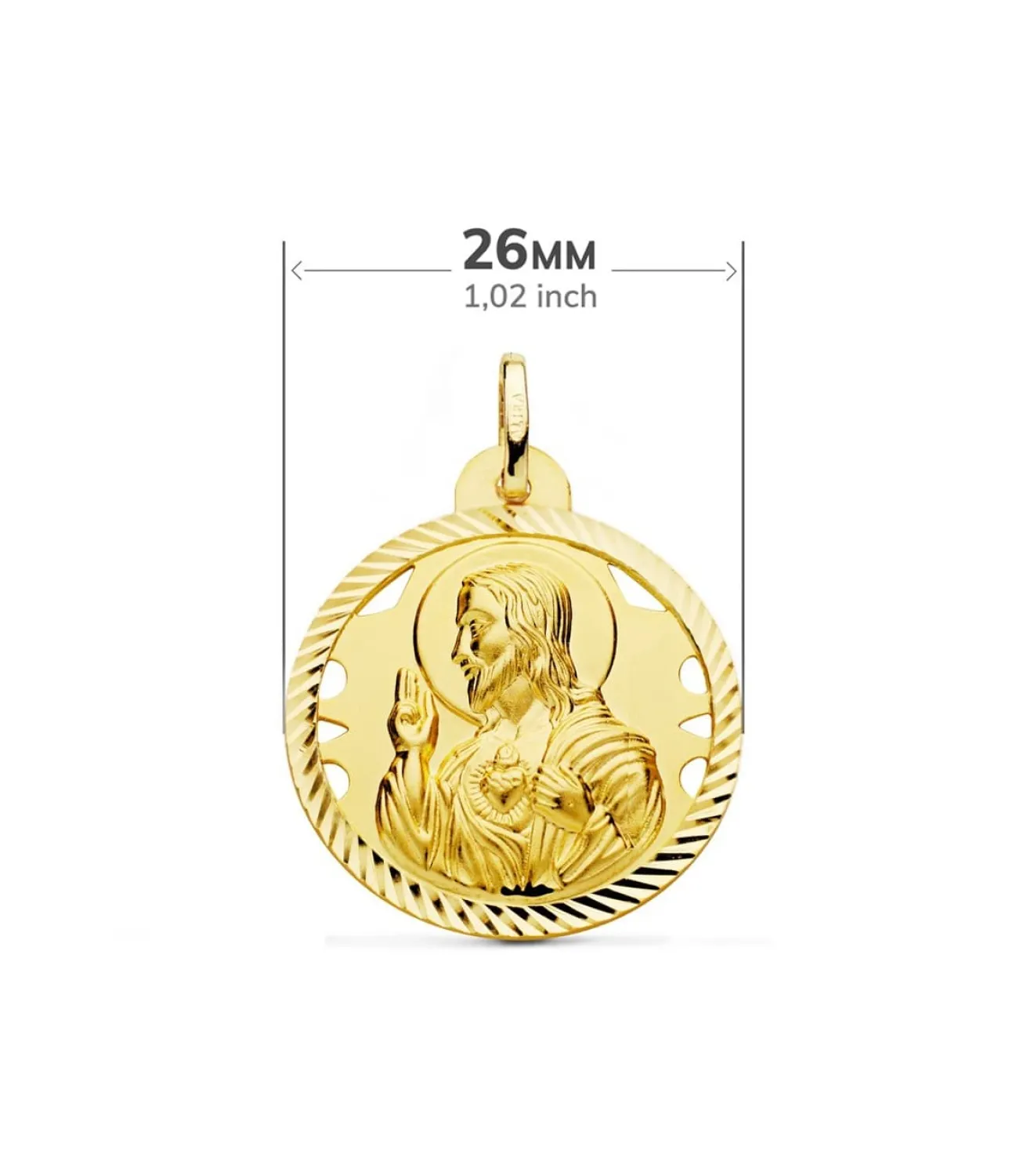 Escapulario V. Carmen Y C. Jesus Oro 18K 26 Mm Calado<Alda Joyeros Fashion