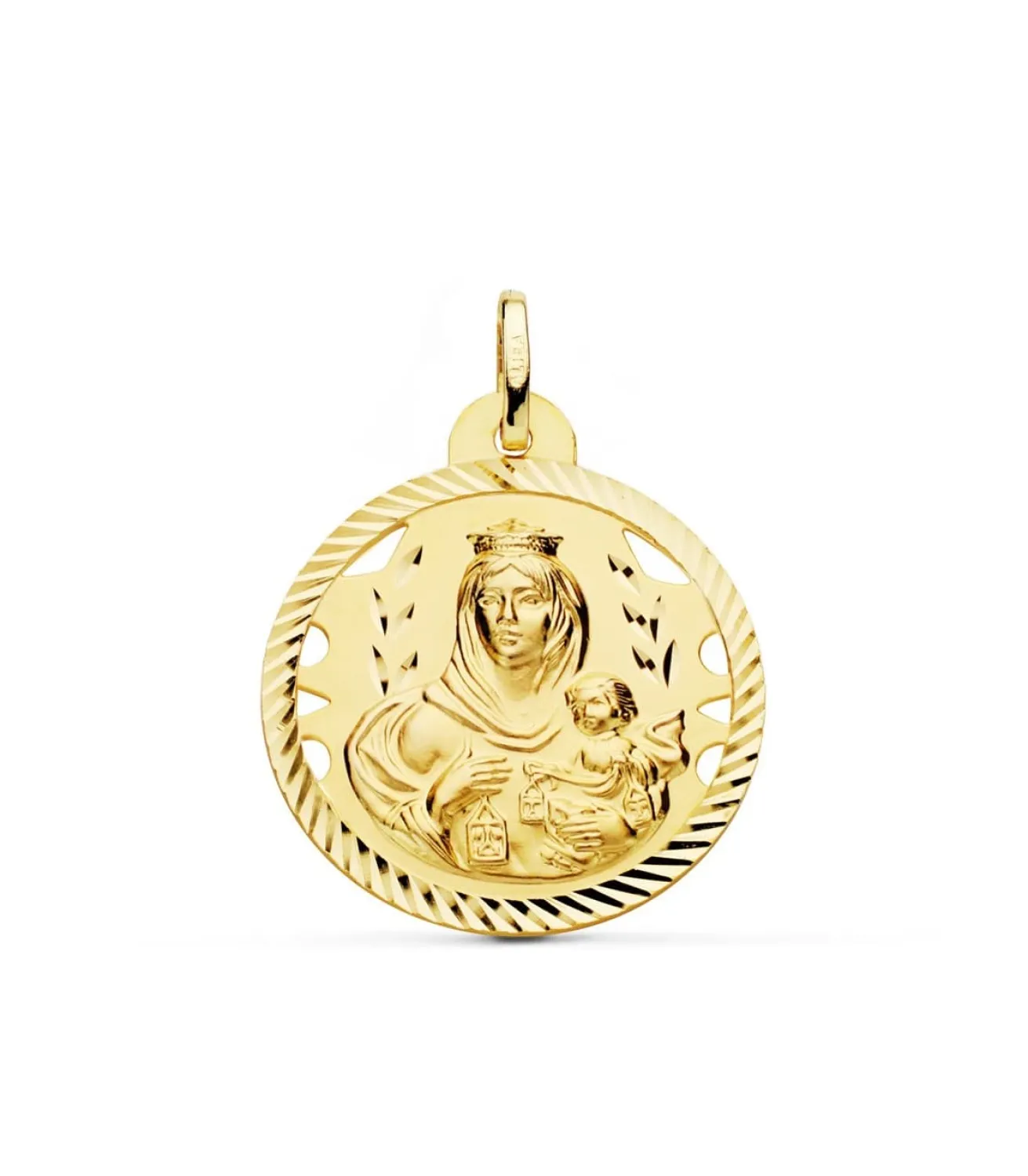 Escapulario V. Carmen Y C. Jesus Oro 18K 26 Mm Calado<Alda Joyeros Fashion