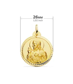Escapulario V. Carmen Y C. Jesus Oro 18K Helice 26 Mm<Alda Joyeros Flash Sale