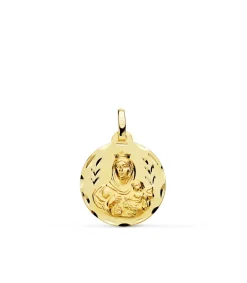 Escapulario V. Carmen Y C. Jesus Oro 18K 18 Mm Tallado<Alda Joyeros Discount