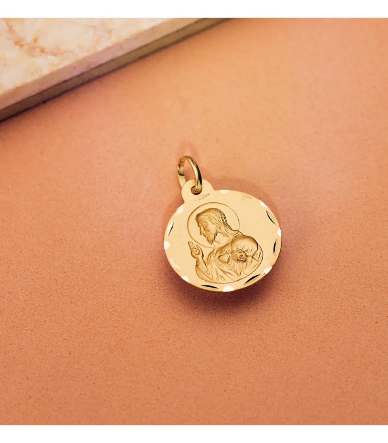 Escapulario V. Carmen Y C. Jesus Oro 18K 18 Mm Tallado<Alda Joyeros Discount