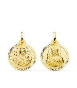Escapulario V. Carmen Y C. Jesus Oro 18K 20 Mm Calado<Alda Joyeros Best Sale