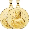 Escapulario V. Carmen Y C. Jesus Oro 18K 55Mm Tallado<Alda Joyeros Fashion